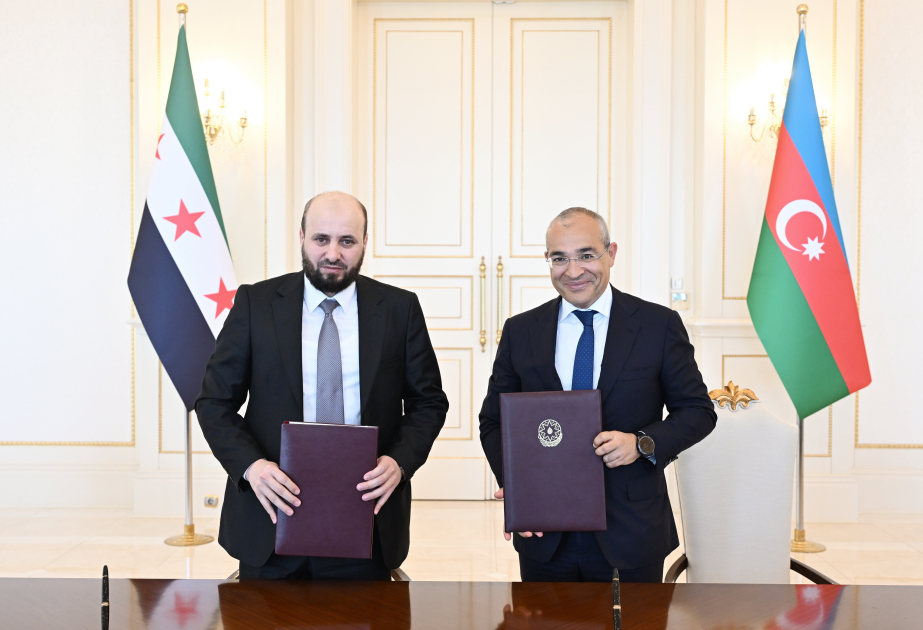 شركة النفط الوطنية الأذربيجانية توقع مذكرة تفاهم مع حكومة سوريا