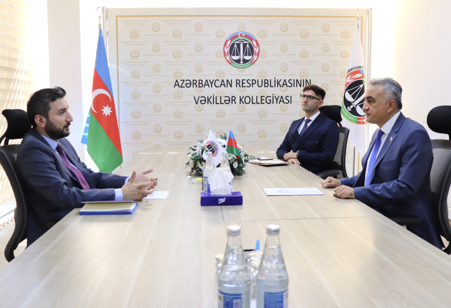 Vəkillər Kollegiyasının sədri dördüncü “Yüksəliş” müsabiqəsinin qalibi ilə görüşüb