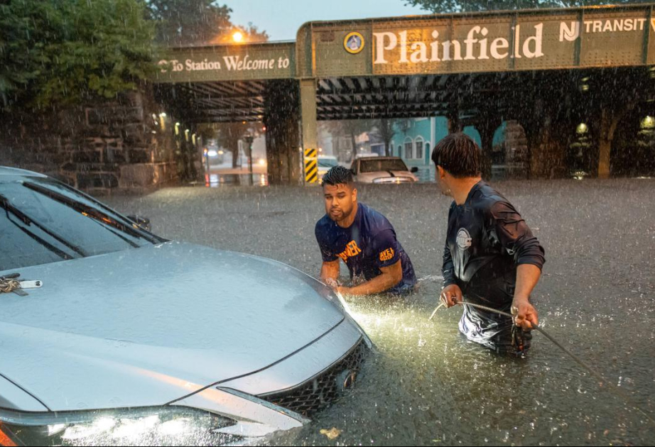 Nordosten der USA: Überschwemmungen in Teilen von New Jersey und New York
