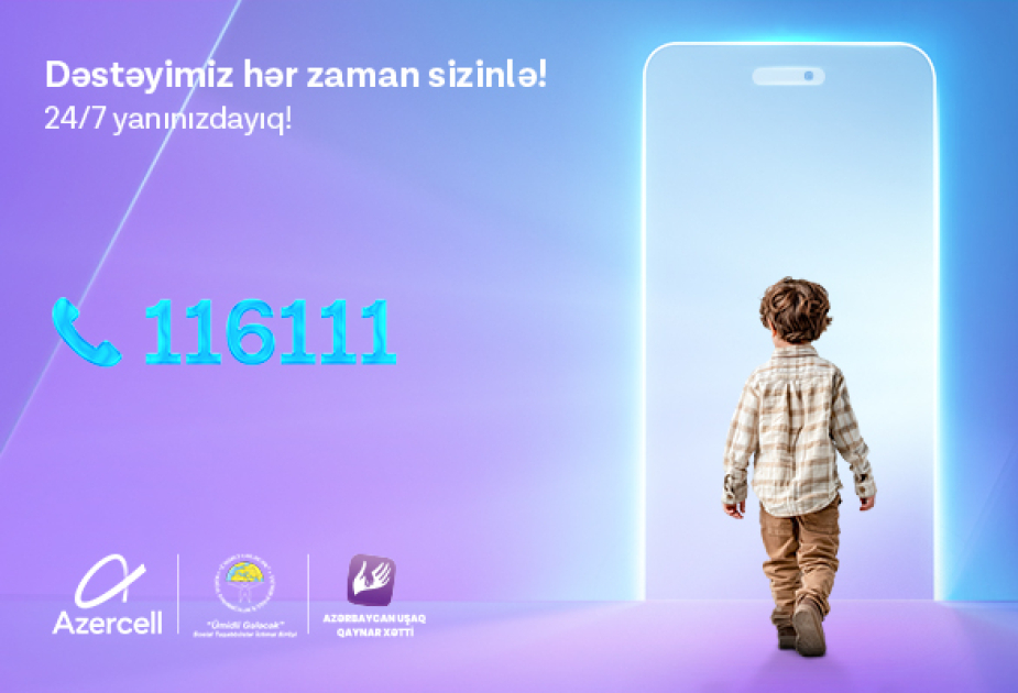 ®  “Azercell”in dəstəyi ilə fəaliyyət göstərən “Azərbaycan Uşaq Qaynar Xətti” 2025-ci ilin ilk yarısında 2173 müraciət qeydə alıb