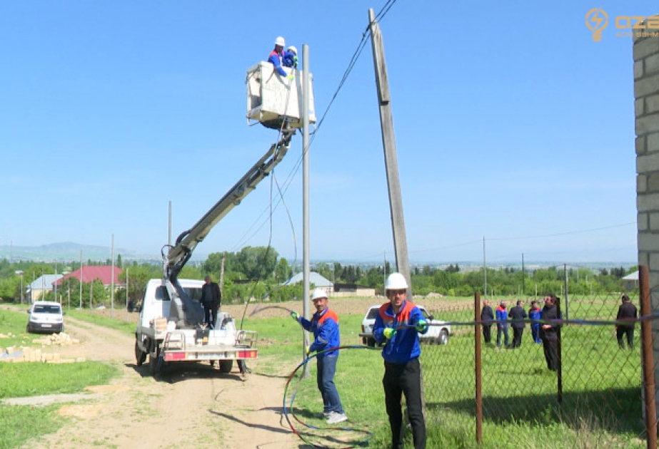 Tovuzun bir sıra kəndlərində elektrik təsərrüfatı yenilənir