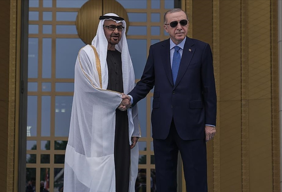 Türkiye's President Erdogan welcomes counterpart from United Arab Emirates