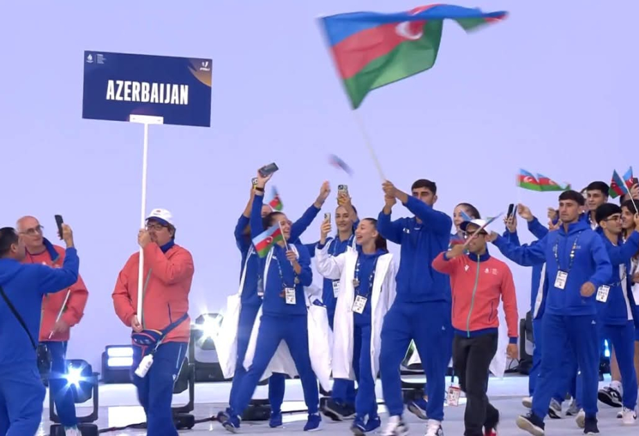 Universiada: Azərbaycan komandası paraddan keçib