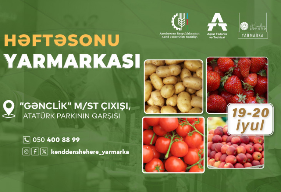 Bakıda növbəti “Kənddən Şəhərə” yarmarkası təşkil olunacaq