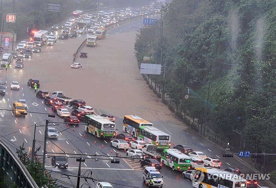 Heavy rains leave 4 dead, 1 missing, over 5,000 evacuated in S. Korea