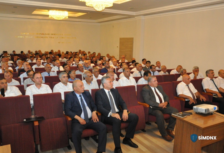 Biləsuvarda su ehtiyatlarından səmərəli istifadə ilə bağlı tədbir keçirilib