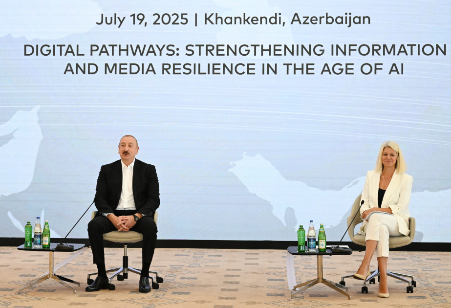 El Presidente Ilham Aliyev expresó su postura sobre la crisis del gas natural entre Rusia y la Unión Europea