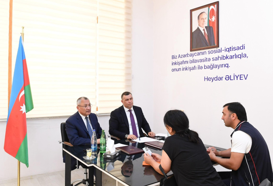 Ağdamda keçmiş məcburi köçkünlərin müraciətləri dinlənilib