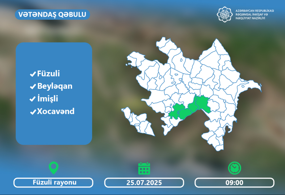 Nazir Rəşad Nəbiyev Füzulidə vətəndaşlarla görüşəcək