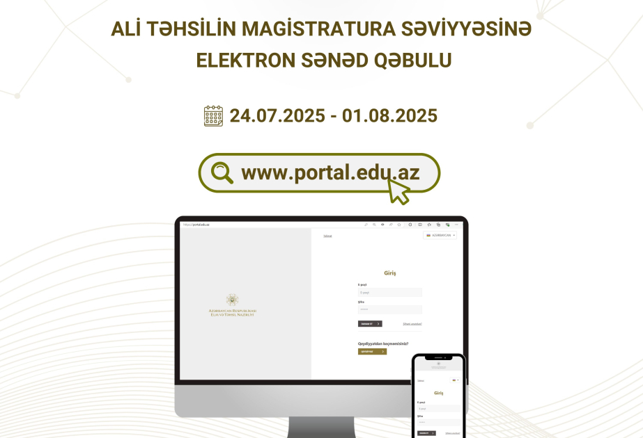 Magistraturaya qəbul olanların elektron sənəd qəbuluna başlanılır