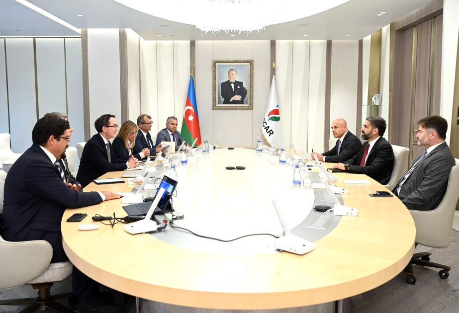 SOCAR-ın prezidenti "Emerson Electric Co." şirkətinin Avropa regionu üzrə prezidenti ilə görüşüb