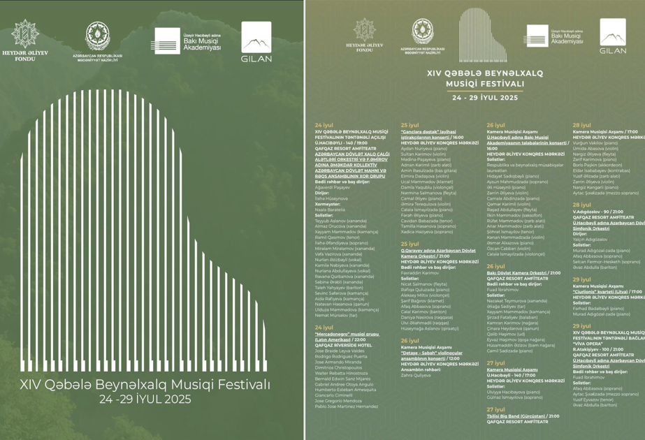 14th Gabala International Music Festival begins today in Azerbaijan