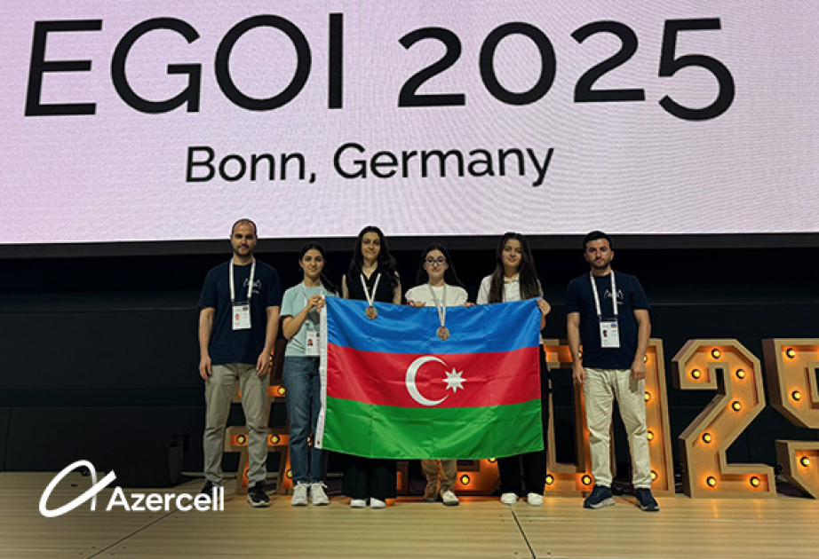 ® Азербайджанская команда, поддерживаемая Azercell, добилась успеха на Европейской олимпиаде по информатике среди девушек