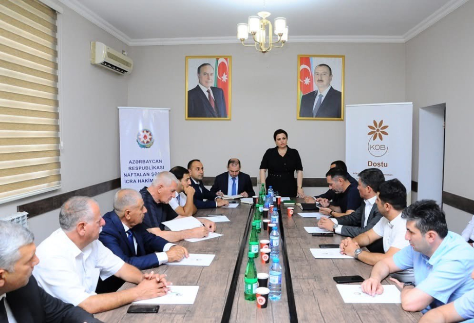 Naftalanda sahibkarlarla görüş keçirilib