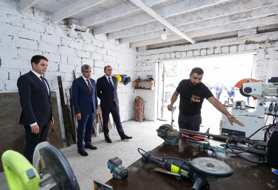 Daşkəsəndə özünüməşğulluq proqramı çərçivəsində yaradılmış təsərrüfatlara baxış olub