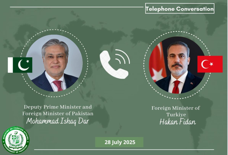 Pakistani Deputy Prime Minister holds phone talks with Foreign Ministers of Türkiye and Iran