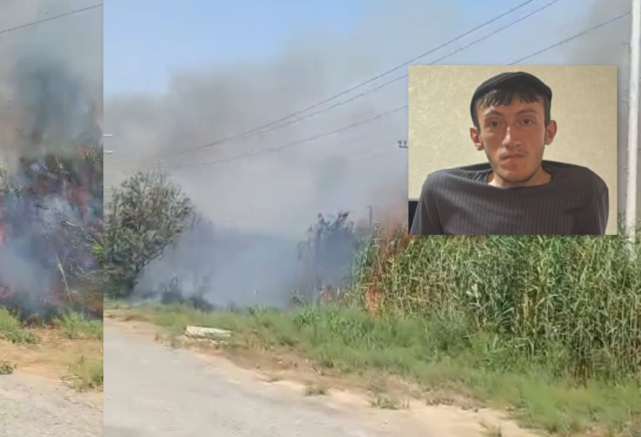 Lökbatanda yanğın törədən şəxs saxlanılıb
