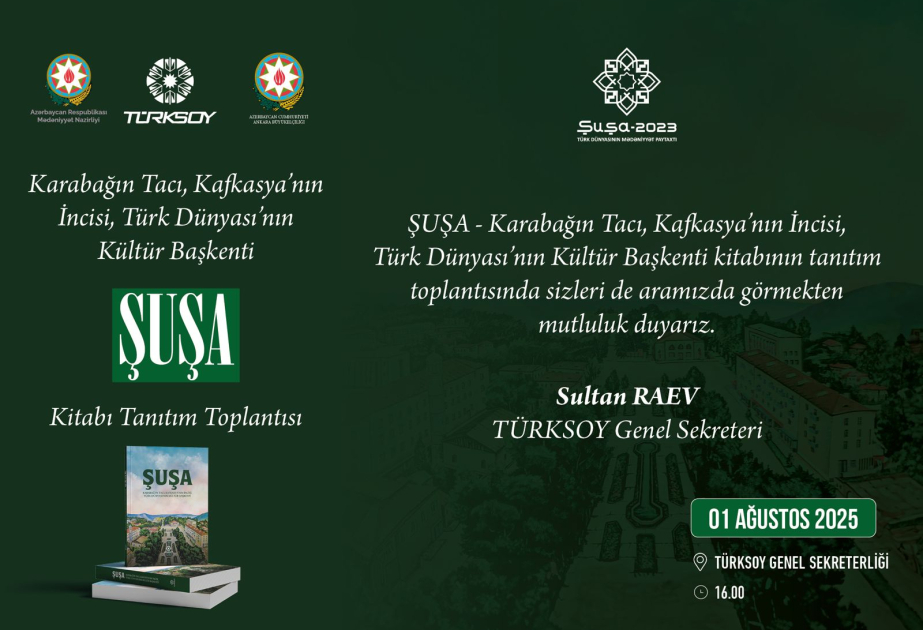 Ankara to host presentation of “Shusha” book