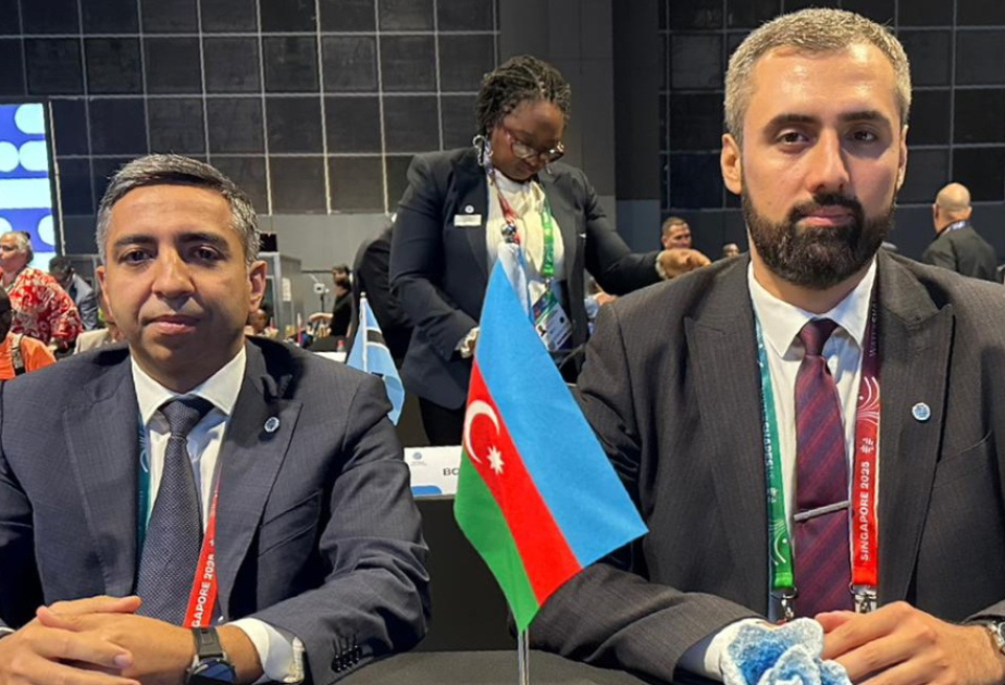 Los dirigentes de la Federación de Natación de Azerbaiyán participaron en el congreso en Singapur