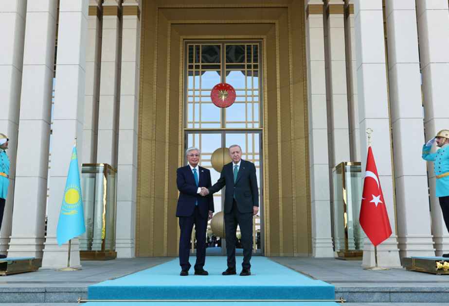 土耳其和哈萨克斯坦两国领导人在安卡拉举行会谈