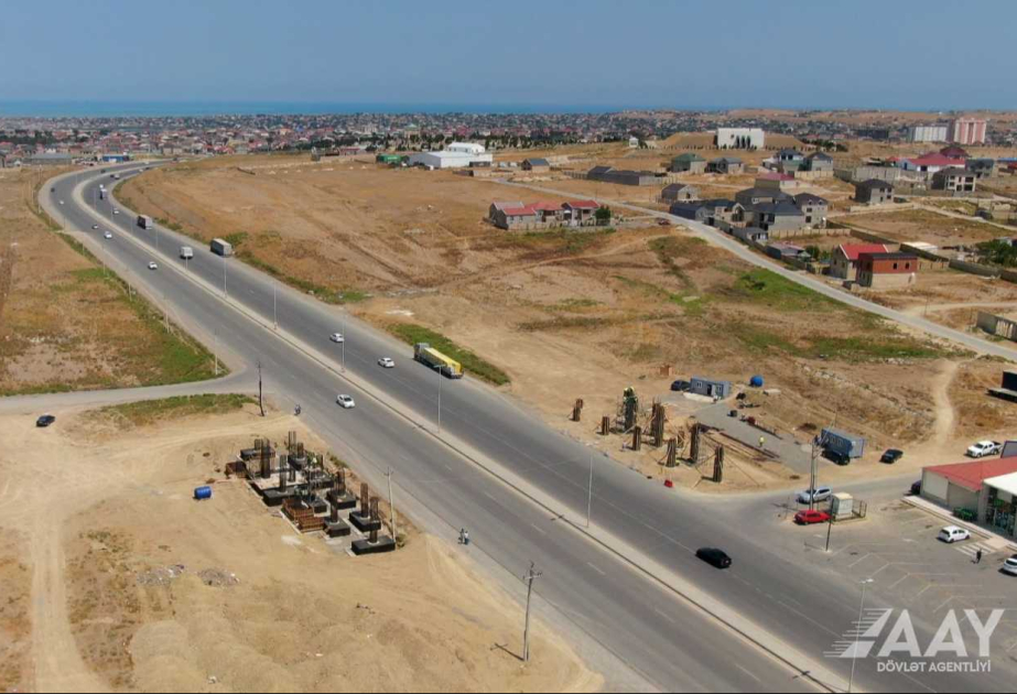 Pirşağı-Xırdalan-Novxanı-M4 avtomobil yolunda yerüstü piyada keçidi inşa olunur
