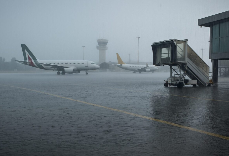 Əlverişsiz havaya görə Piza aeroportu fəaliyyətini müvəqqəti dayandırıb