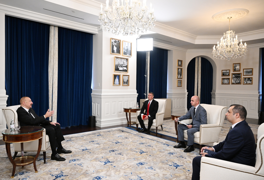 Le président Ilham Aliyev accorde une interview aux médias azerbaïdjanais à Washington MIS A JOUR VIDEO