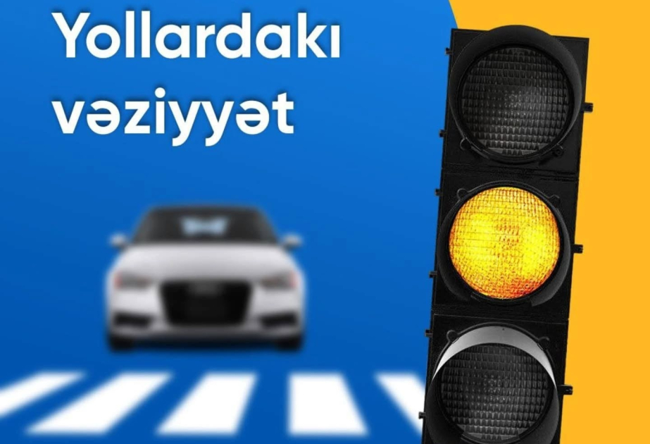 Bakıda bir sıra yollarda nəqliyyatın hərəkətində sıxlıq yaranıb