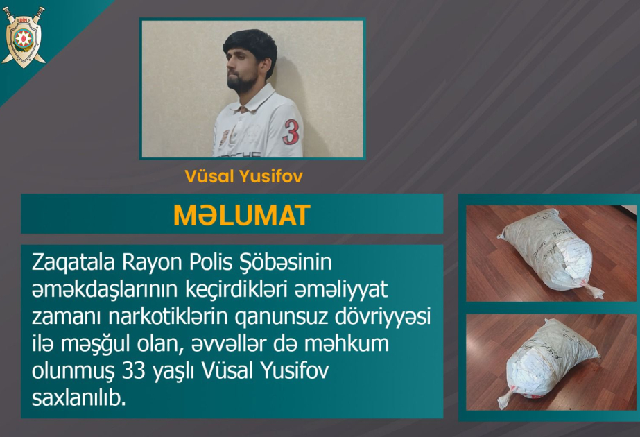 Zaqatalada narkotiklərin qanunsuz dövriyyəsini təşkil edən şəxs tutulub VİDEO