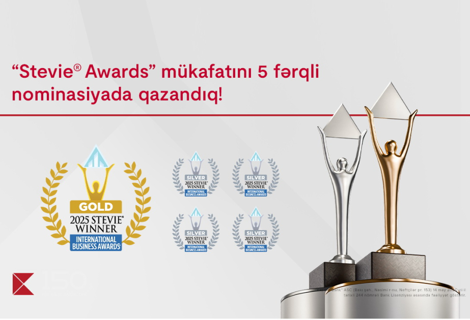 ®  Kapital Bank удостоен наград Stevie Awards в пяти номинациях