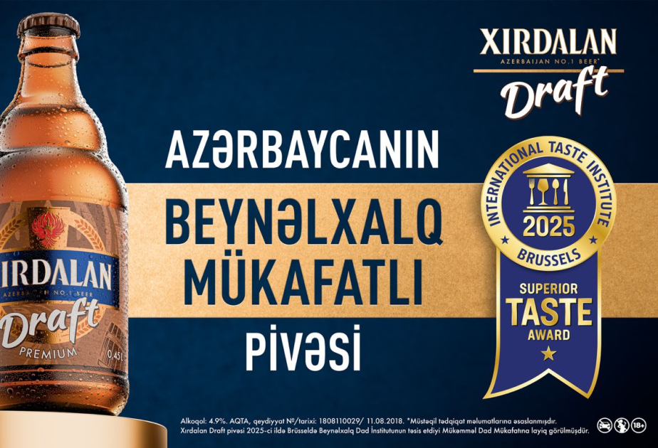 ®  Azerbaijani beer “Xırdalan Draft Premium” wins prestigious international taste award