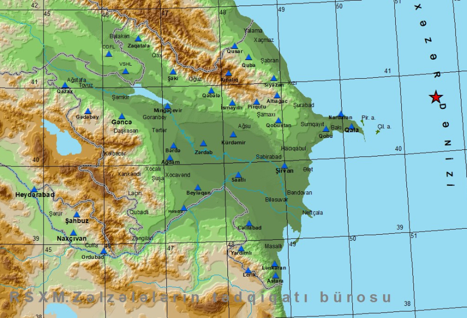 В Каспийском море произошло землетрясение