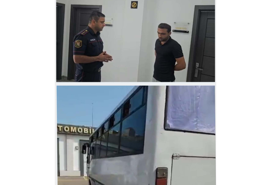 Sərxoş vəziyyətdə sərnişin daşıyan avtobus sürücüsü həbs edilib