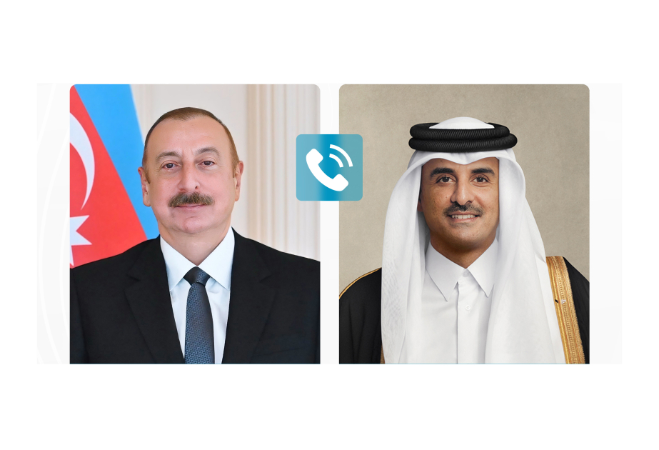 El Presidente de la República de Azerbaiyán telefoneó al Amir del Estado de Qatar