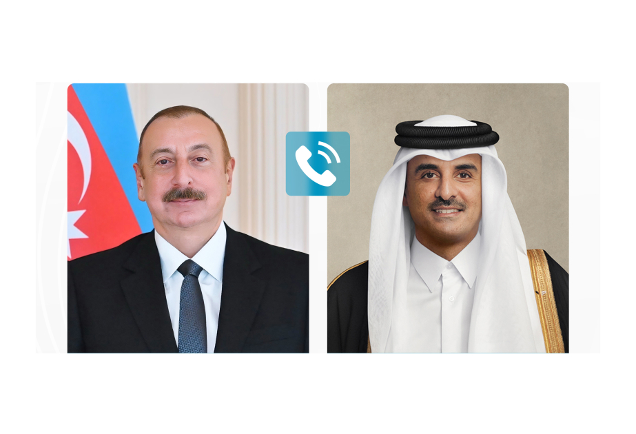 الرئيس إلهام علييف يتصل هاتفيا بأمير دولة قطر