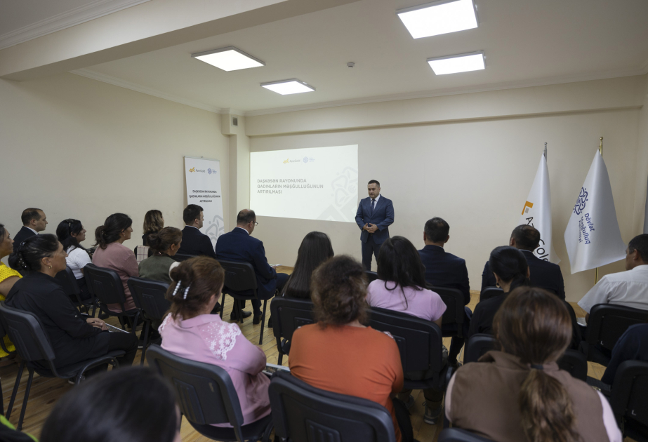 “Daşkəsəndə qadınların məşğulluğunun artırılması” layihəsi çərçivəsində növbəti maarifləndirici seminar təşkil edilib