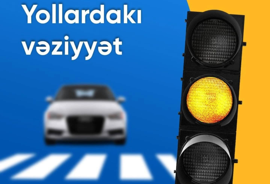 Bakıda bir sıra yollarda nəqliyyatın hərəkətində sıxlıq yaranıb