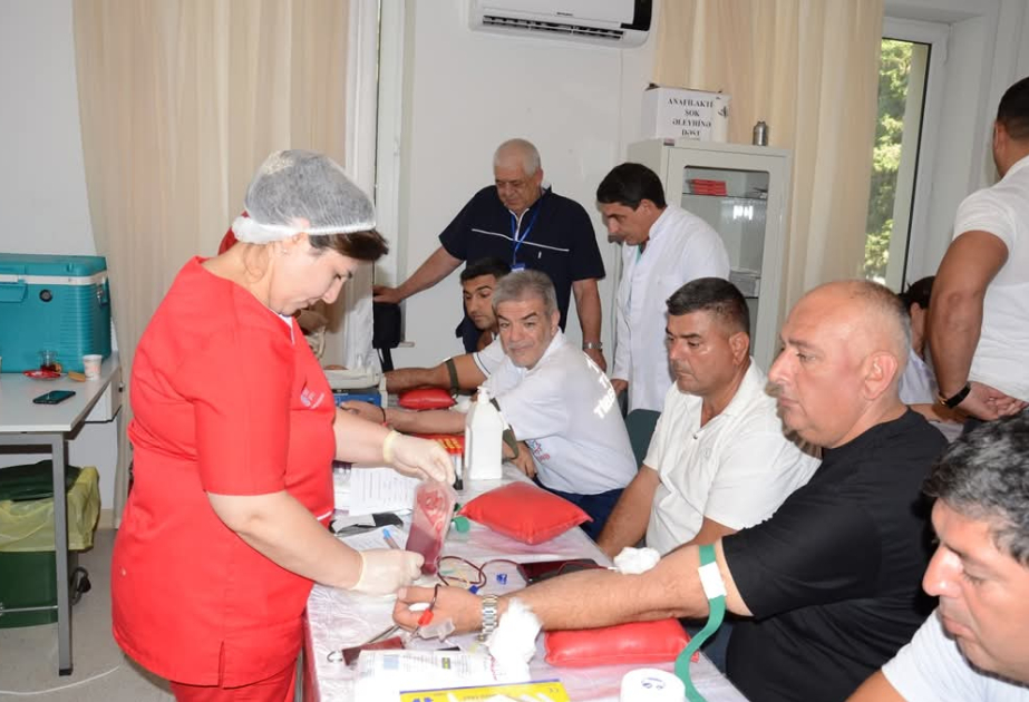 Saatlıda növbəti qanvermə aksiyası təşkil olunub
