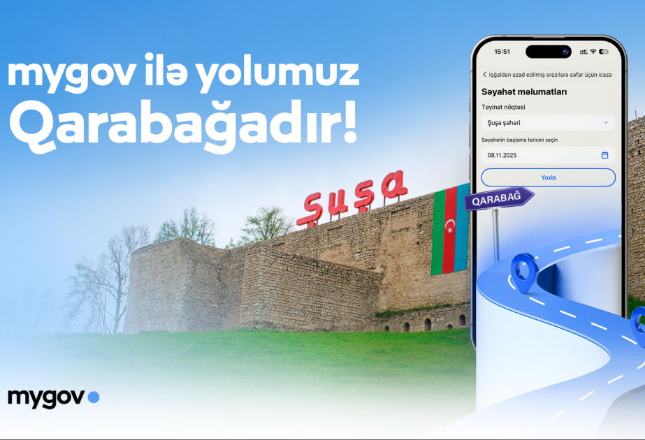 İşğaldan azad olunmuş ərazilərə səfər icazəsi artıq “mygov” üzərindən əldə edilə bilər