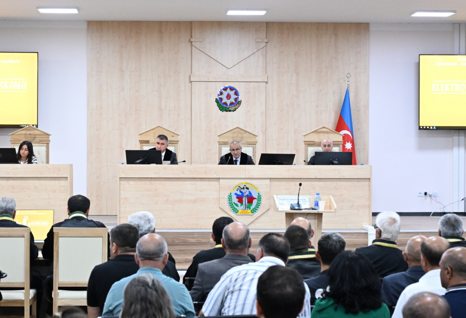مواصلة جلسة النظر العلنية لمحاكمة المتهمين بالعديد من الجرائم الحربية والعدوانية والإرهابية ضد أذربيجان دولة وشعبا جراء احتلال أرمينيا  شاهدة عيان: القروي أهليمان حاذييف قد قُتل على يد القوات المسلحة الأرمينية والجماعات المسلحة الأرمينية غير القانونية وسلموا جثته لاحقاً بعد أن قُطعت ساقه وقُلعت عيناه ورُسم صليب على صدره