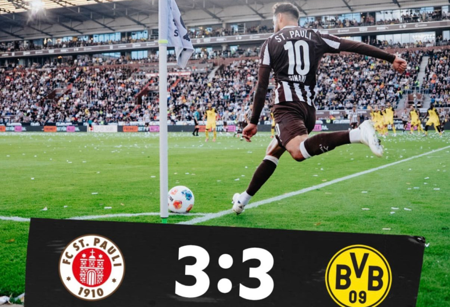 Dortmund concede two late goals to draw 3-3 at St Pauli in Bundesliga opener
