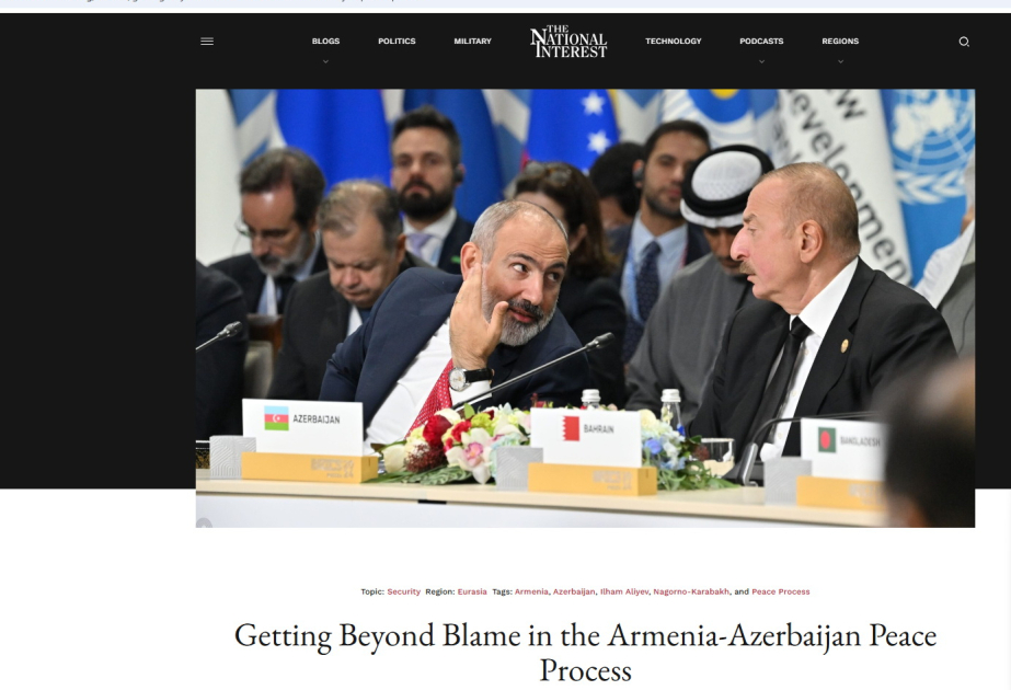 Prensa estadounidense responde a acusaciones sesgadas: el proceso de paz entre Armenia y Azerbaiyán se defiende con hechos