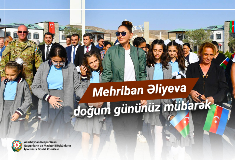 Former IDPs congratulate First Vice-President Mehriban Aliyeva