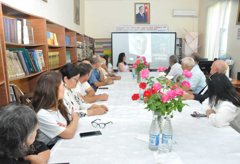 Biləsuvarda yazıçı Əlibala Hacızadənin 90 illiyi qeyd olunub