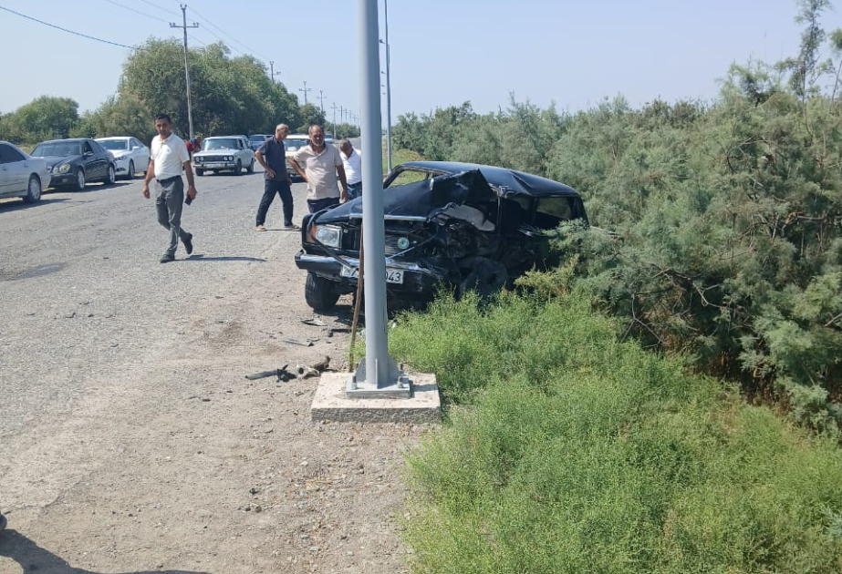 Sabirabadda minik avtomobillərinin toqquşması nəticəsində 1 nəfər ölüb, 5-i yaralanıb VİDEO