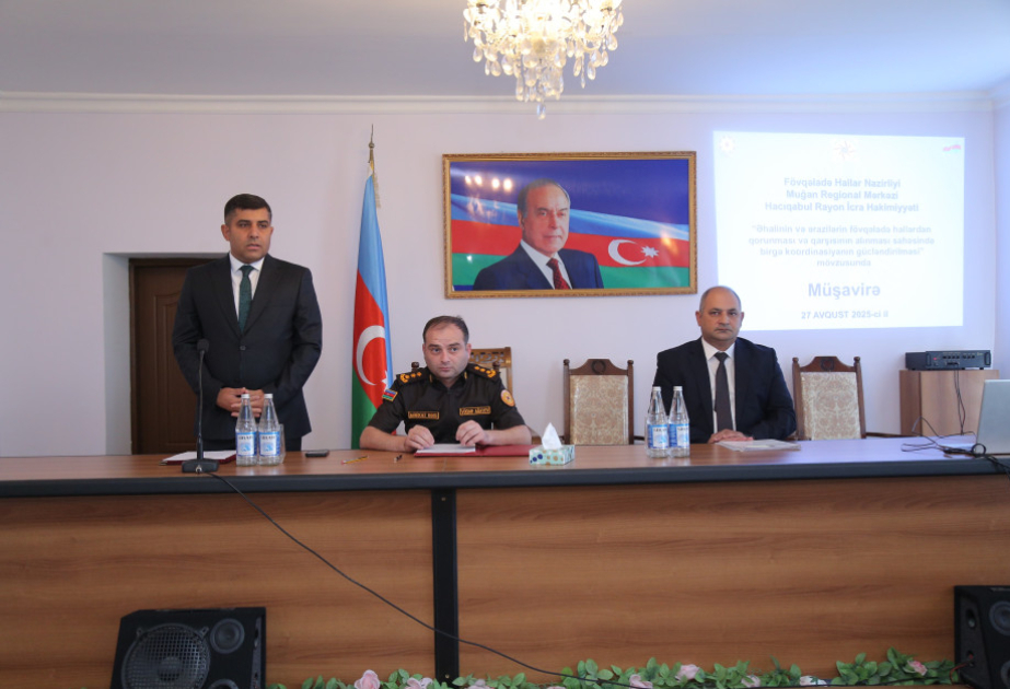 Hacıqabulda fövqəladə hallara qarşı qabaqlayıcı tədbirlərin görülməsi vəziyyəti müzakirə olunub