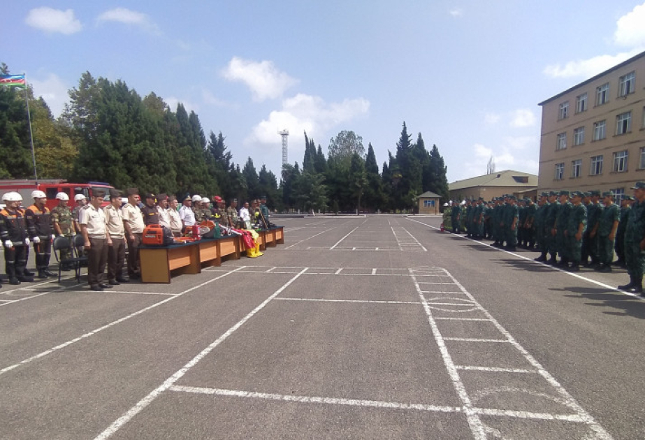 FHN-in Cənub Regional Mərkəzi Dövlət Sərhəd Xidmətinin “N” saylı hərbi hissəsində təlim keçirib