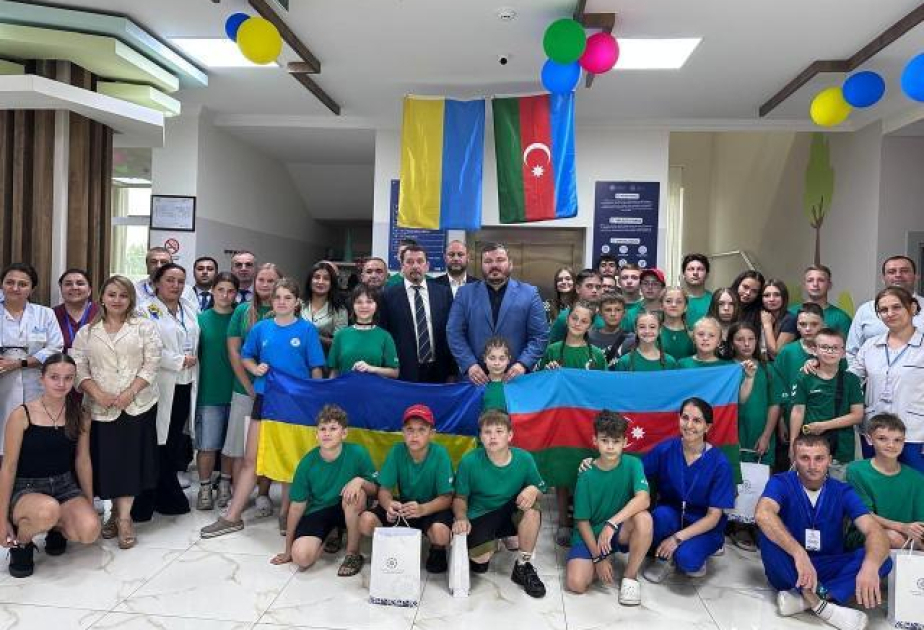 Qəbələdə reabilitasiya kursu keçən Ukraynadan olan uşaqlarla görüş keçirilib