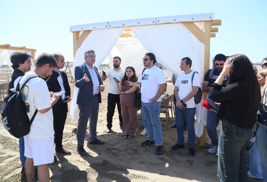 Dövlət Turizm Agentliyi Şüvəlan qəsəbəsindəki yeni ictimai çimərliklərə mediatur təşkil edib