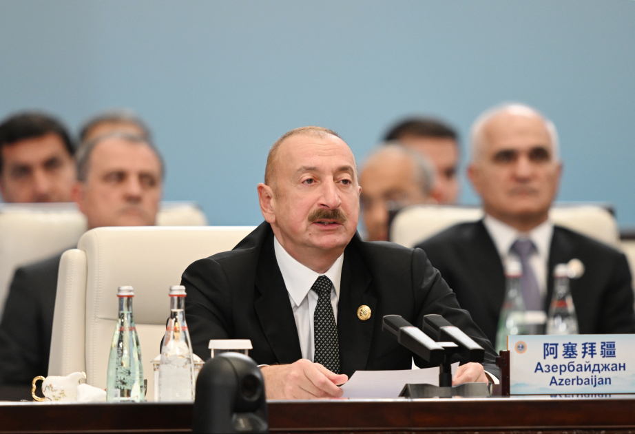 SCO Plus meeting was held in Tianjin, China President Ilham Aliyev delivered speech at the event VIDEO